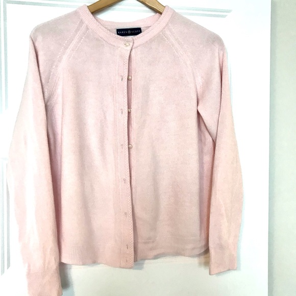 ✨2 for $20✨ Karen Scott Cardigan in Pink - Picture 3 of 6